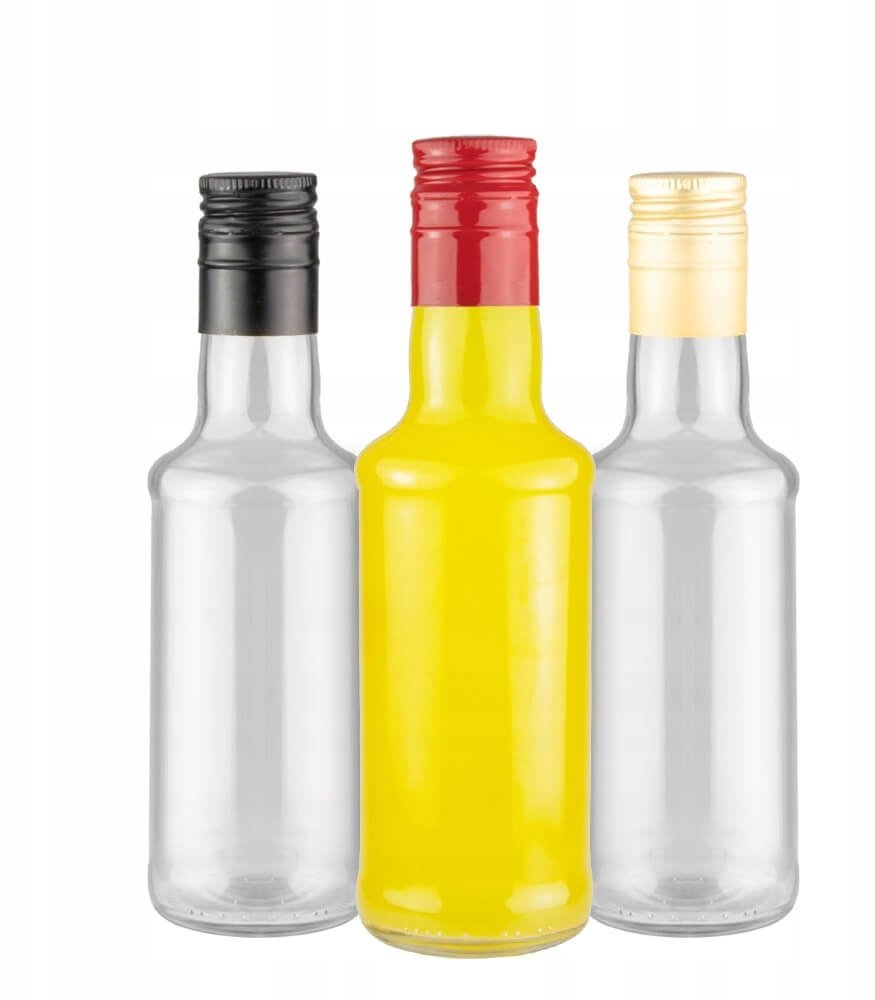 50X Butelki MONOPOLOWE 200ML + ZAKRĘTKA DŁUGA