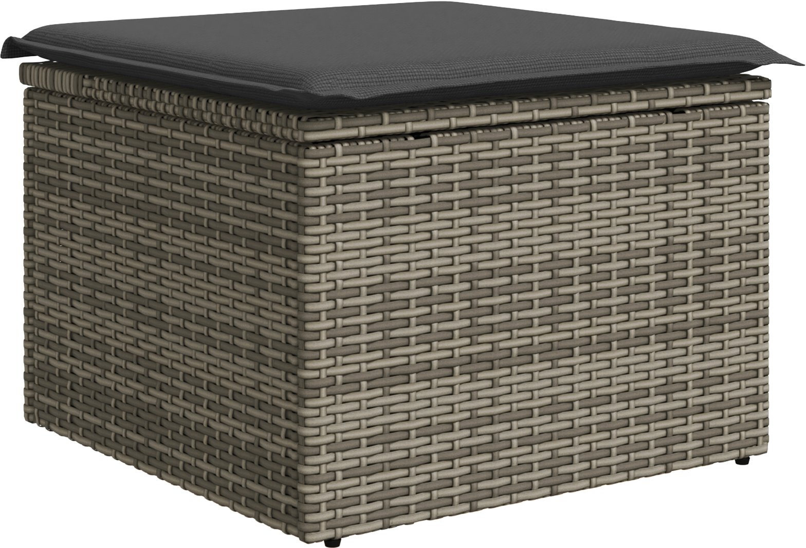 vidaXL 7-częściowy zestaw sof ogrodowych z poduszkami Szary Polirattan Akacja