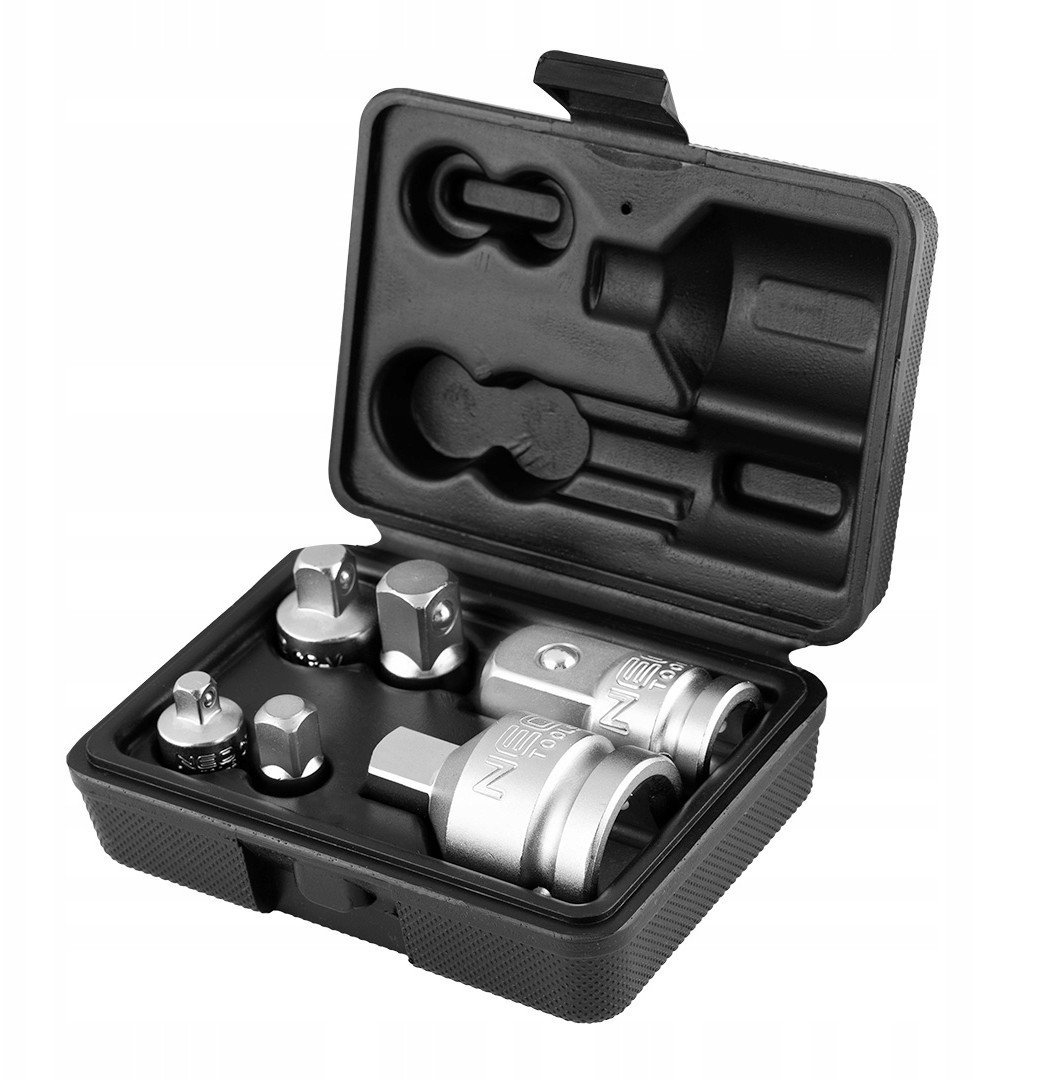 Zestaw adapterów do kluczy nasadowych, 6 szt.