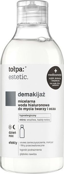 Tołpa Hialuronowy płyn micelarny do mycia twarzy i oczu Estetic Oczyszczanie 300ml