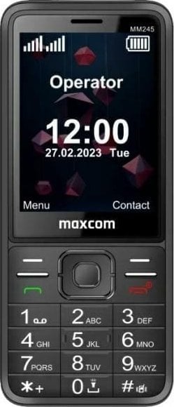 Telefon komórkowy Maxcom MM245 4G czarny/black