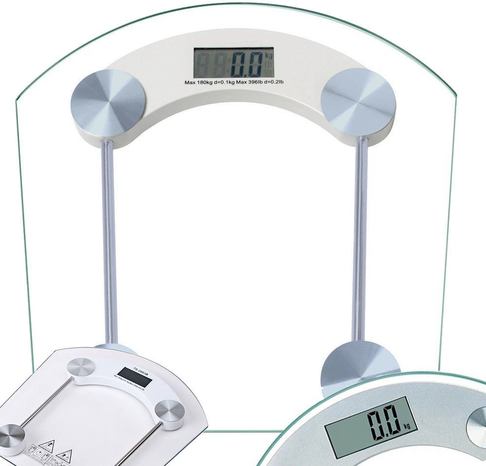 Waga łazienkowa elektroniczna 180kg szklana lcd analityczna przezroczysta