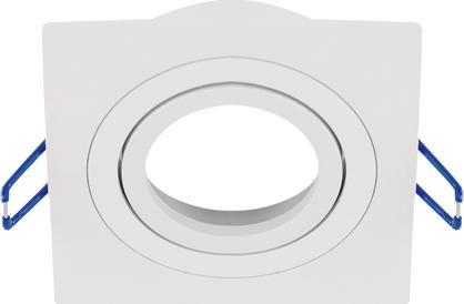 IDEUS Podstropowa lampa kwadratowa Luba 04043 do przedpokoju biała