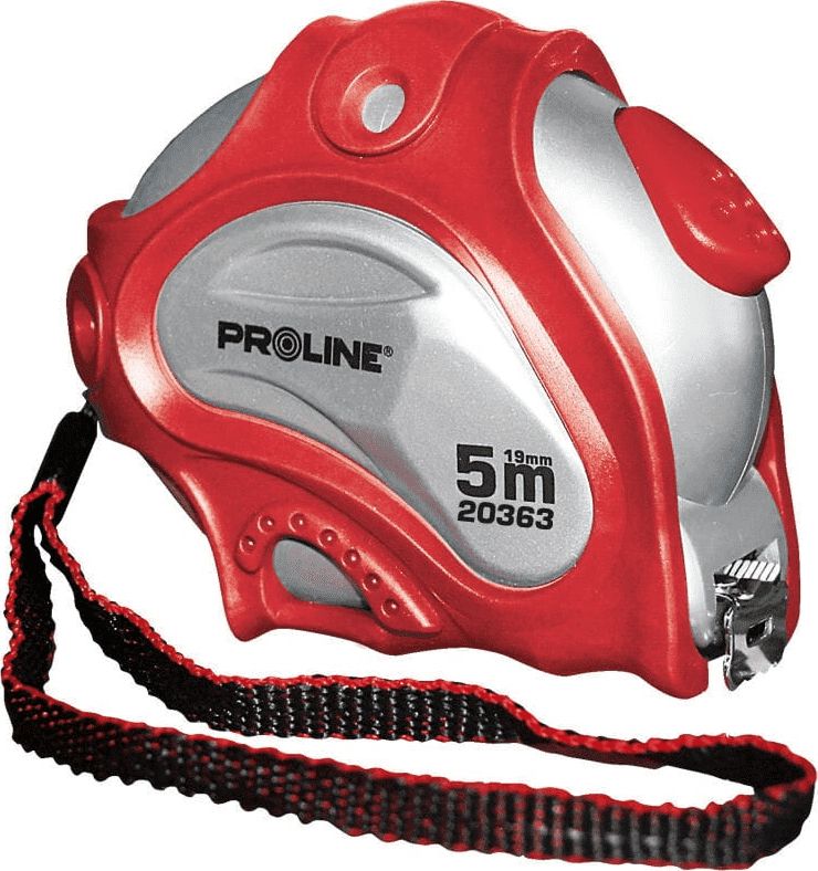 Pro-Line miara zwijana 5m x 19mm dwustronna, biała, magnetyczna (20365)