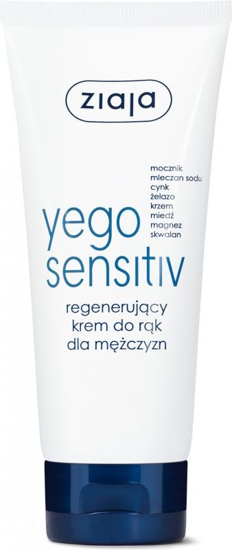 Ziaja ZIAJA_Yego Sensitiv regenerujący krem do rąk dla mężczyzn 75ml - 5901887041276