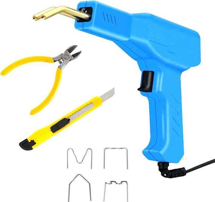 Aptel KOMPAKTOWA ZGRZEWARKA DO PLASTIKU + 200 stalowych zszywek niebieska AG713B