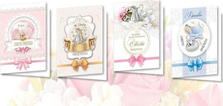 Top Graphic Karnet B6 z naklejkami hologr. Chrzest MIX (10szt)