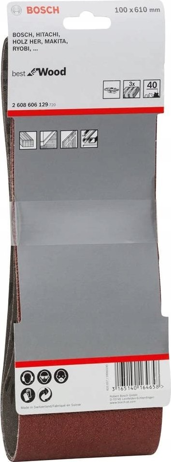 Bosch SLIBEBÅND 100X610MM K40 3STK