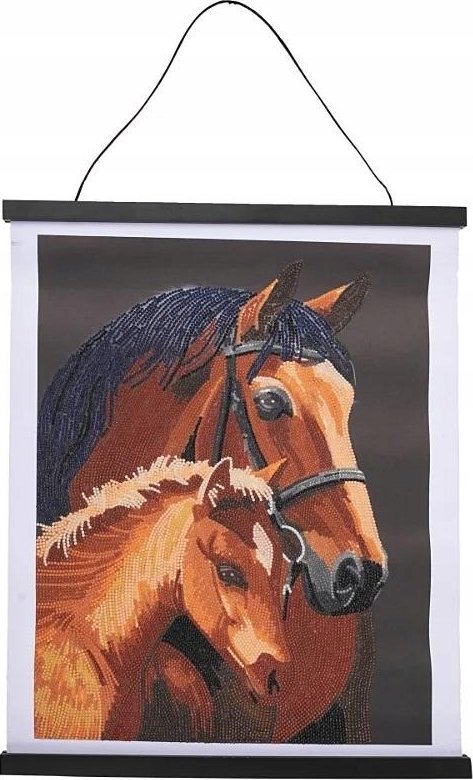 Epee Plakat 35x45cm z mozaik? diamentow? Konie