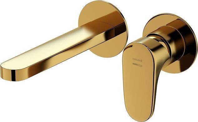 Bateria umywalkowa Cersanit Inverto podtynkowa złoty (S951-299)
