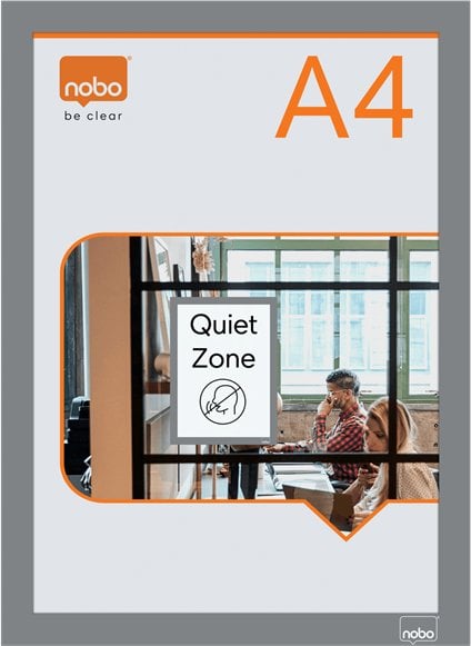 Samoprz magnetyczna ramka A4 2pcssrebrna