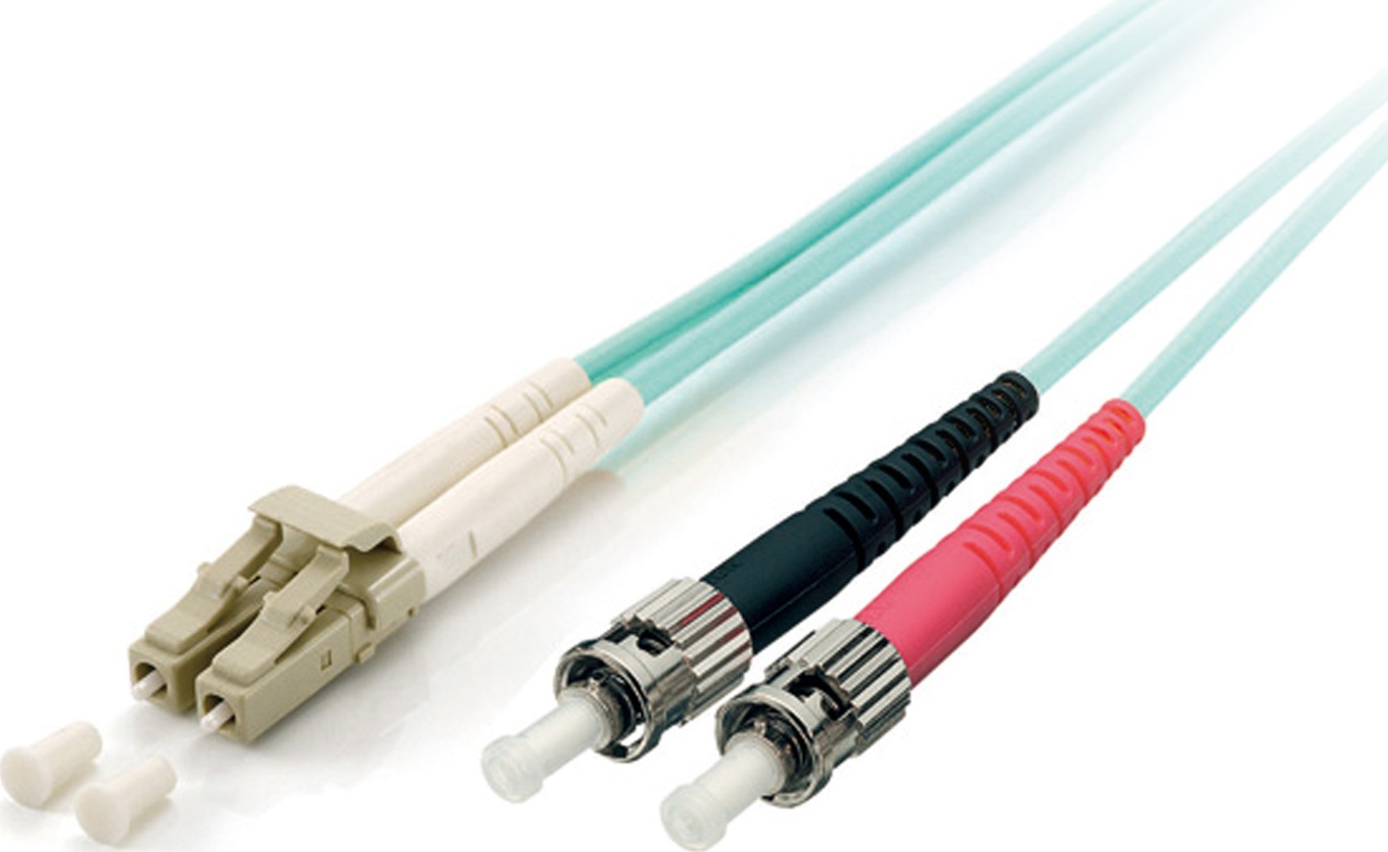 Equip Equip LWL Patchkabel LC->ST 15.00m Multimode Duplex OM3 turq Polybeutel
