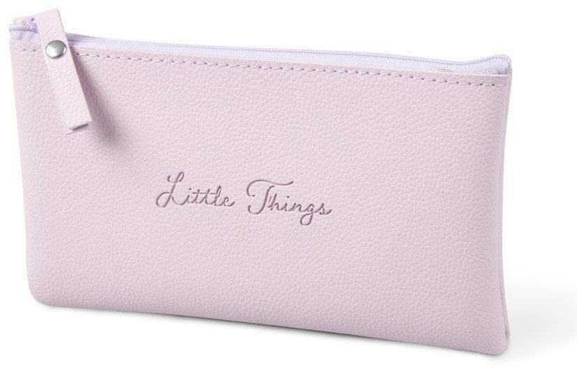 Piórnik saszetka Little things postarzany róż 21x8