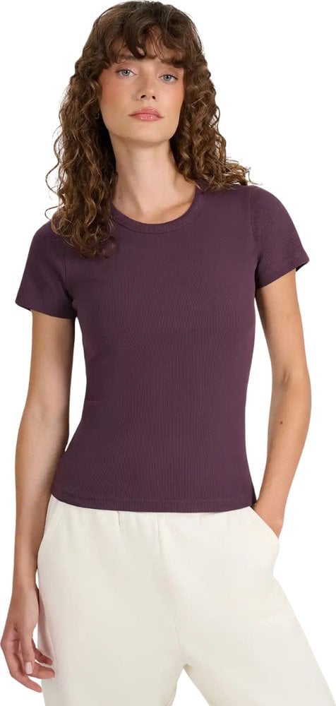 4f Koszulka damska ciemny fiolet 4FWAW25TTSHF2337 50S M