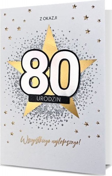 Pan Dragon Karnet Urodziny 80