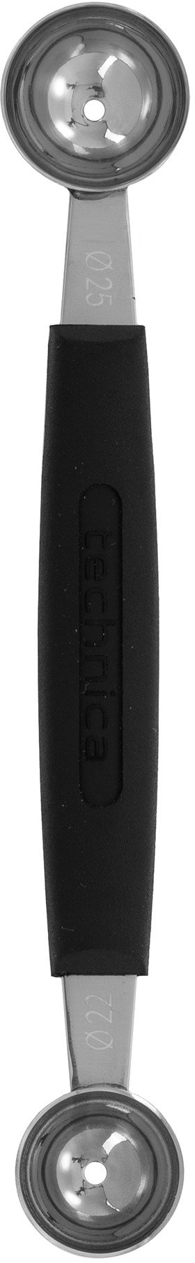 Nóż dekoracyjny do kulek, podwójny 165 mm, długość ostrza 40 mm, czarny | TECHNICA, Silver Line