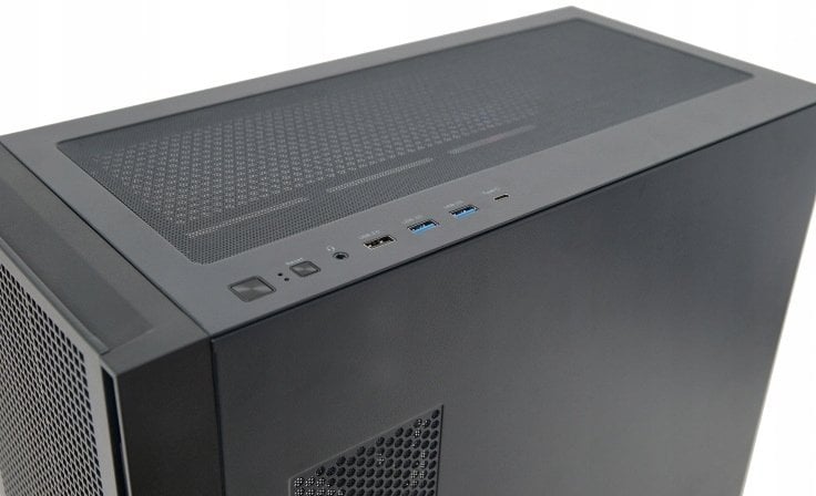 Obudowa Zenpc Obudowa do komputera Apex TG Black 4x Fander P12 PWM PST ARGB