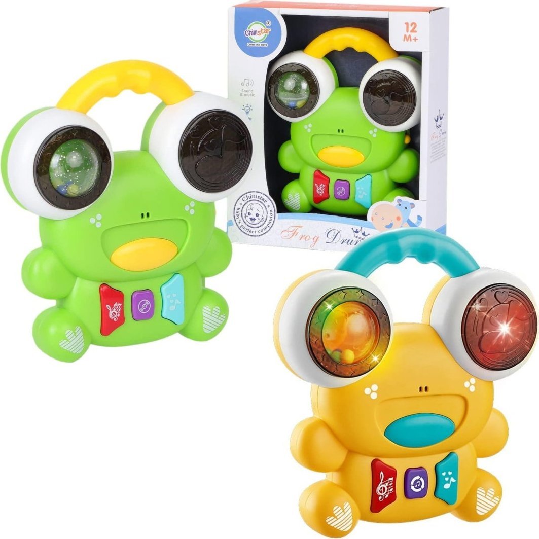 ŻABA MUZYCZNA ŚWIATŁO DŹWIĘK 1SZT