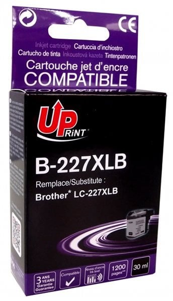 Tintes kārtridžs UPrint Brother B-227XLB Black 3584770889814