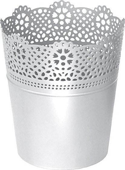 Prosperplast Ażurowa Doniczka Osłonka LACE DLAC160 biały