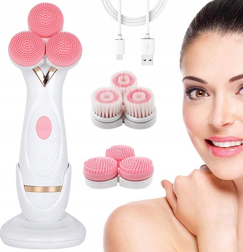 Verk SZCZOTKA DO MYCIA TWARZY MASAŻER ELEKTRYCZNY 3w1