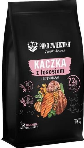 Paka Zwierzaka Paka Zwierzaka Karma Dla Szczeniąt Kaczka z Łososiem 1,5kg