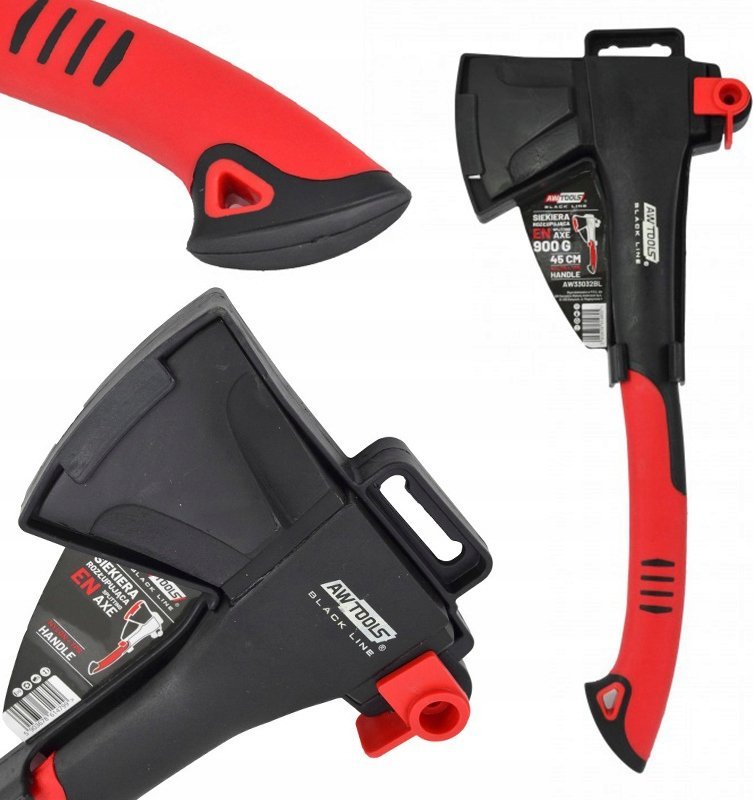 AWTools AWTOOLS SIEKIERA Z KLINEM 900g PEŁNY KOMPOZYT BLACK LINE