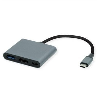 Adapter ROLINE Type C - HDMI, M/F, 1x USB 3.2 Gen 1 A, 1x Type C (Power Delivery)