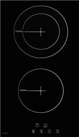 Płyta grzewcza Simfer Simfer | Hob | H3.020.DEBSP | Vitroceramic | Number of burners/cooking zones 2 | Touch | Black