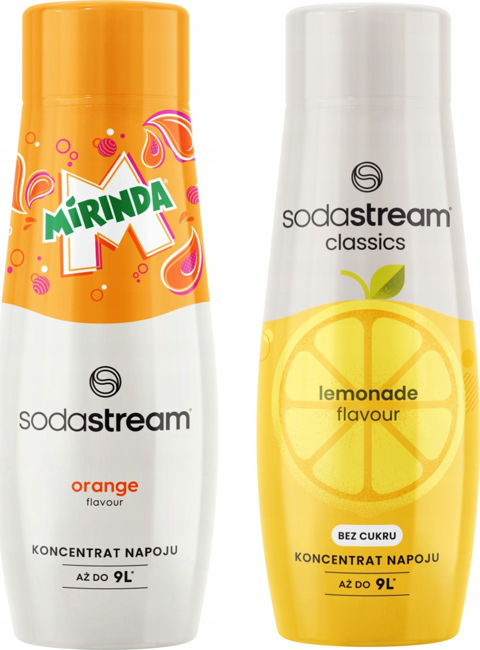 SODASTREAM Zestaw Koncentratów do Saturatora 2x Syrop MIRINDA + LEMONIADA