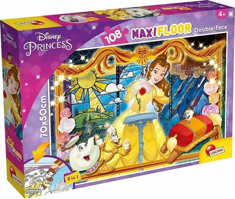 Lisciani LISCIANI DISNEY PUZZLE DWUSTRONNE MAXI PODŁOGOWE 108 EL.