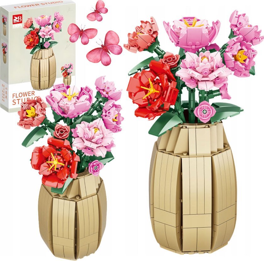 Coil Coil klocki konstrukcyjne kwiaty w wazonie