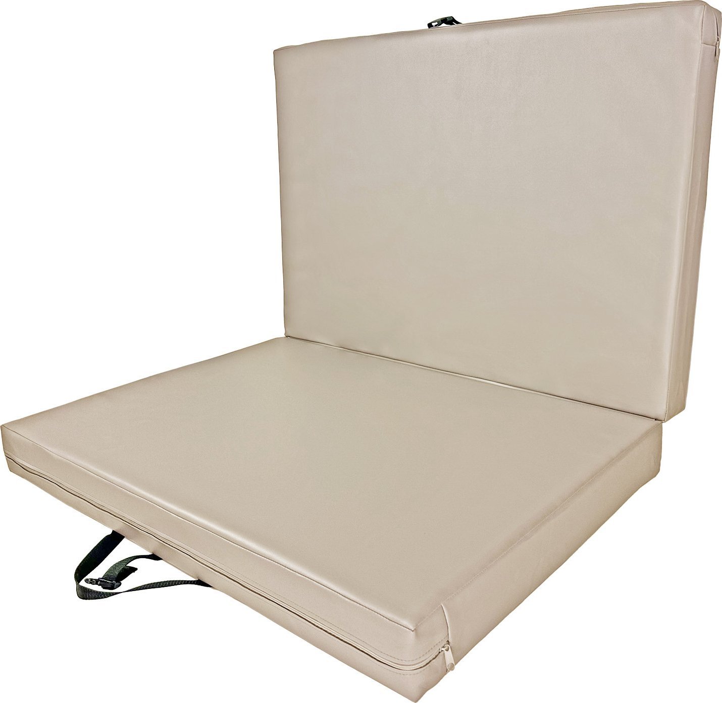 UnderFit Materac asekuracyjny składany 140 x 100 x 10 cm beżowy