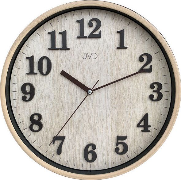 JVD Zegar ścienny JVD HA50.1 Brązowy, cichy uniwersalny