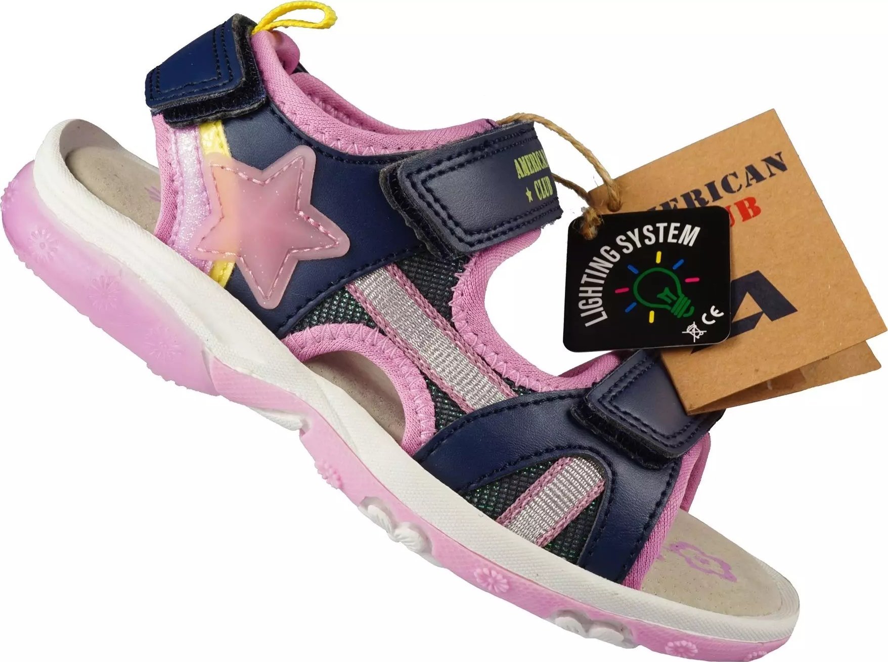 American Club Dziecięce sandały American Club BRL-147/24 granatowe 30