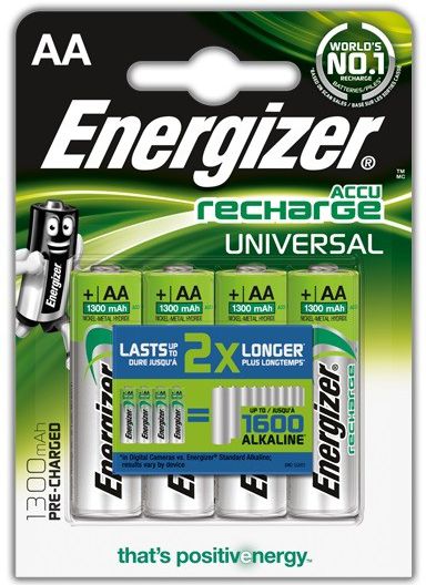 Energizer Akumulator Universal AA / R6 1300mAh 4 szt.