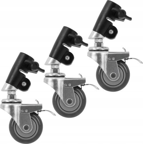 Jinbei Komplet trzech kółek Jinbei JB11-036C do statywu oświetleniowego