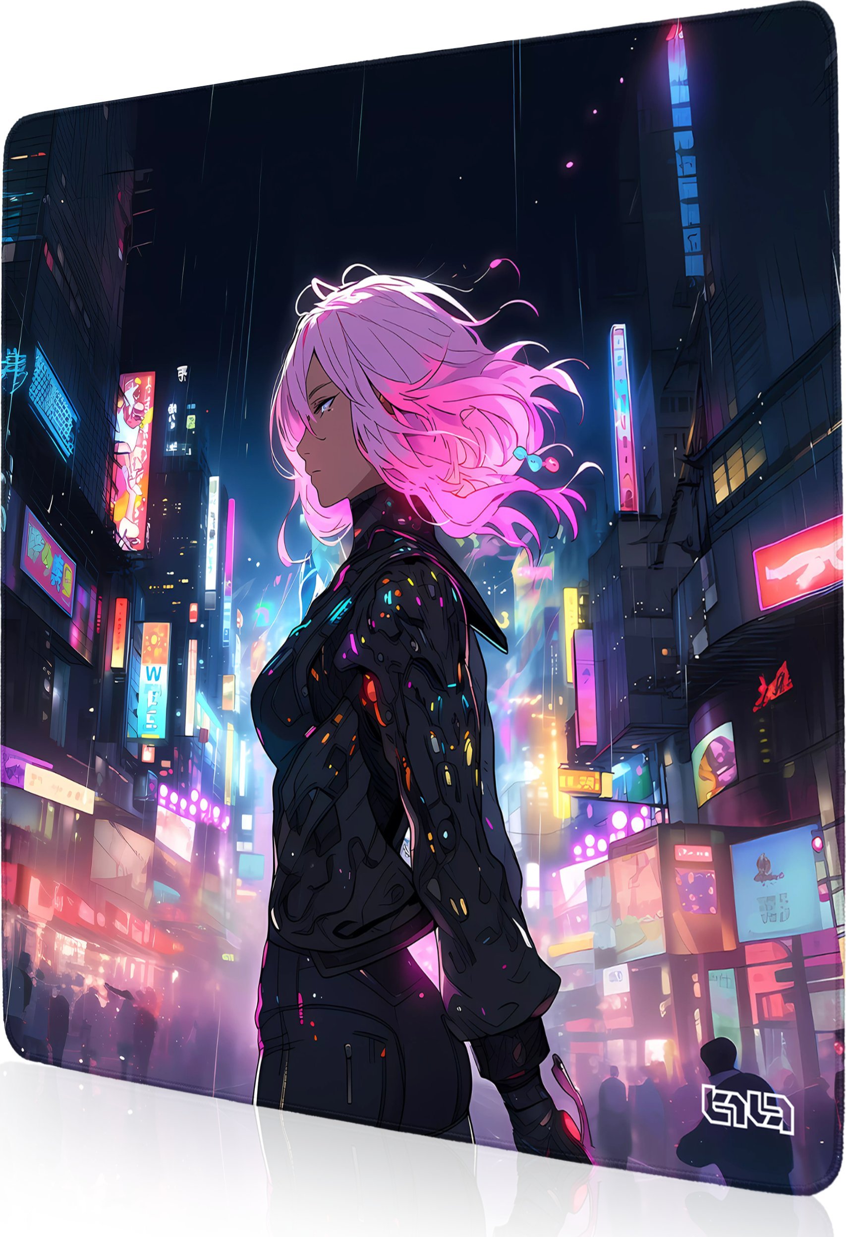 Podkładka Tilt PODKŁADKA GAMINGOWA Pink Future 50x50 TILT Antypoślizgowa Na biurko