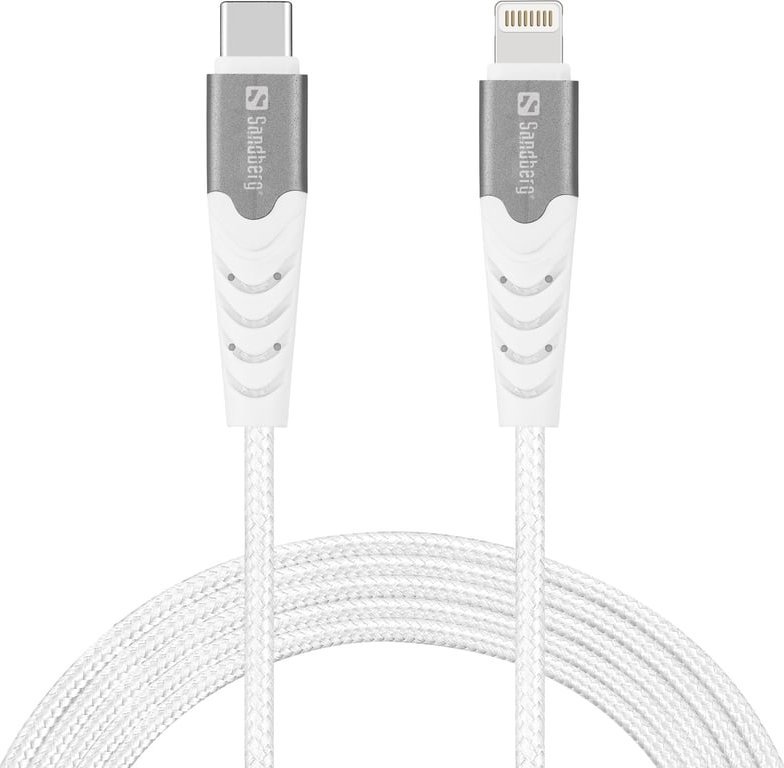 Kabel USB Sandberg Lightning - USB-C 2 m Biały (USB-C PD to Lightning MFI 2M)