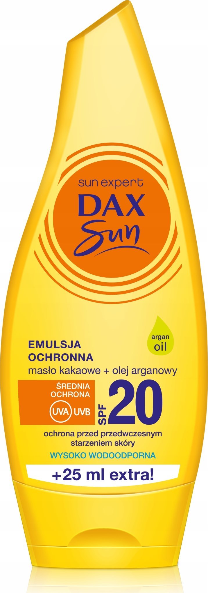 DAX Dax Sun Emulsja ochronna do opalania z masłem kakaowym i olejem arganowym SPF20 175ml
