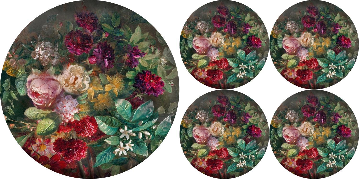 Bertoni-arco Zestaw podkładek na stół okrągłych 1+4 - BUKIET