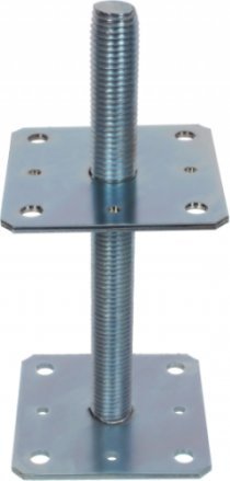 UN PODSTAWA SŁUPA Z REGULOWANĄ WYSOKOSCIĄ M24*250 110*110M (1 SZT)