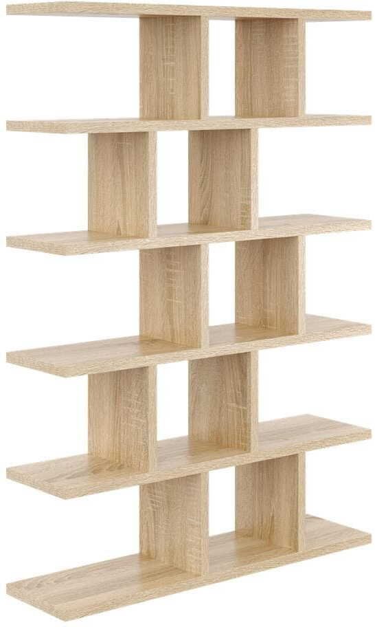 Duży regał z półkami, biblioteczka, 70x18x101 cm, dąb sonoma, mat