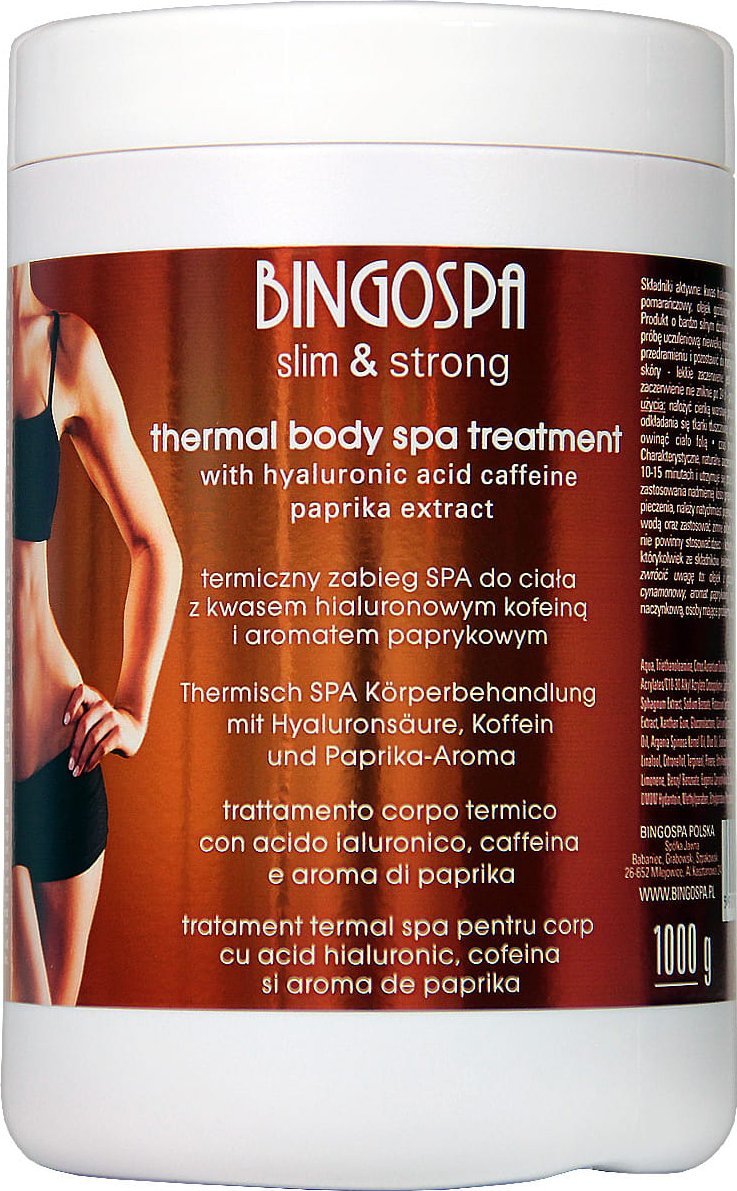 BingoSpa Termiczny zabieg SPA z kwasem hialuronowym, kofeiną i aromatem paprykowym - slim&strong