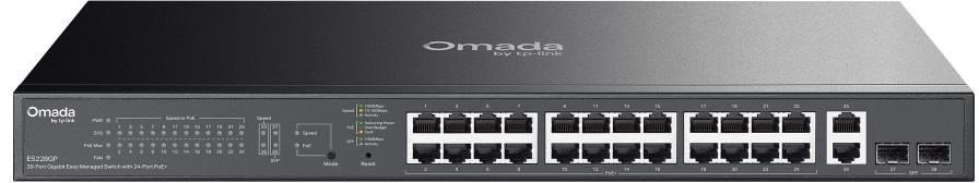 TP-Link OMADA switch ES228GP (26xGbE,2xSFP,24xPoE+,250W)