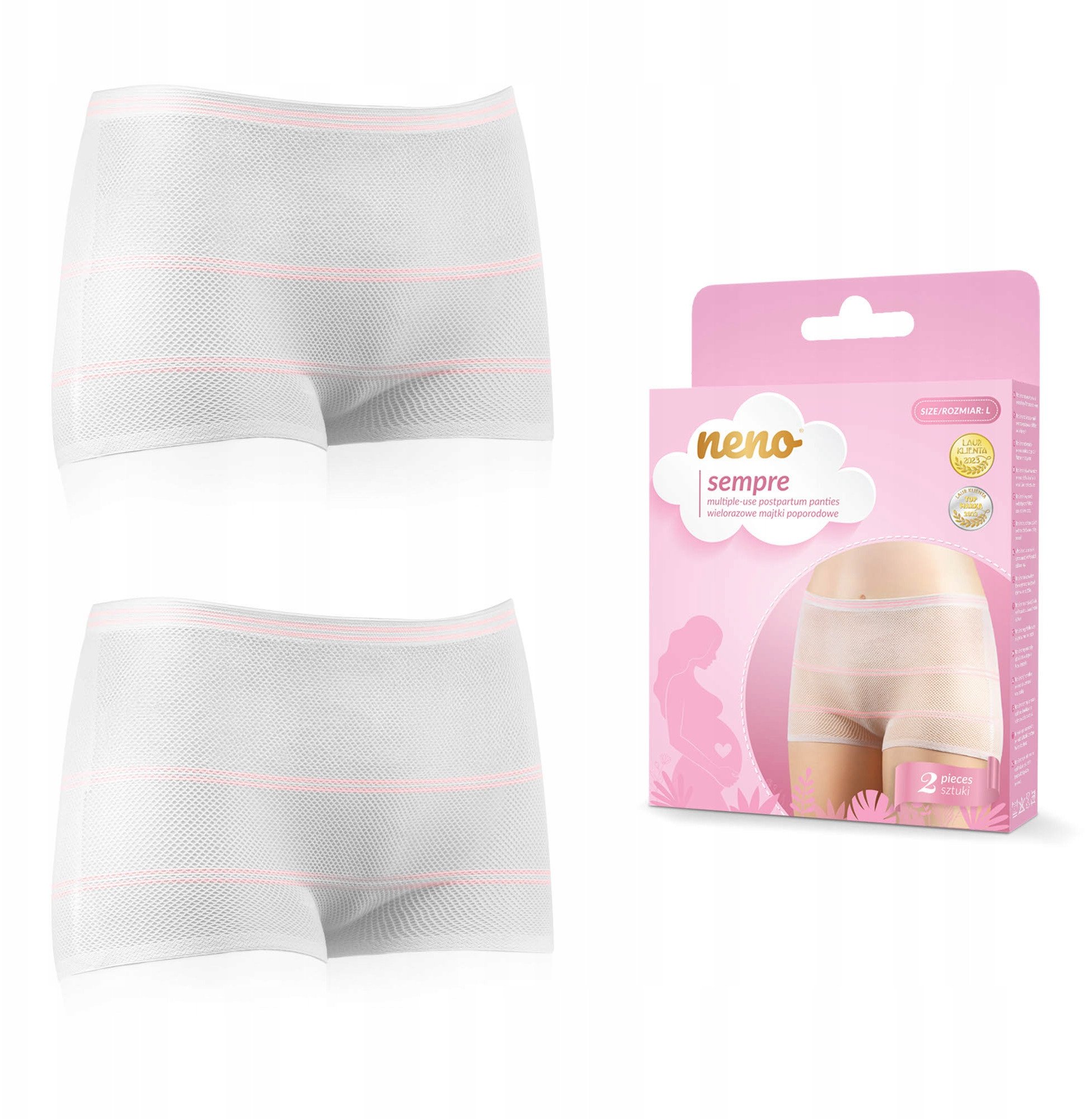 Majtki poporodowe wielorazowe Sempre roz. M 2szt