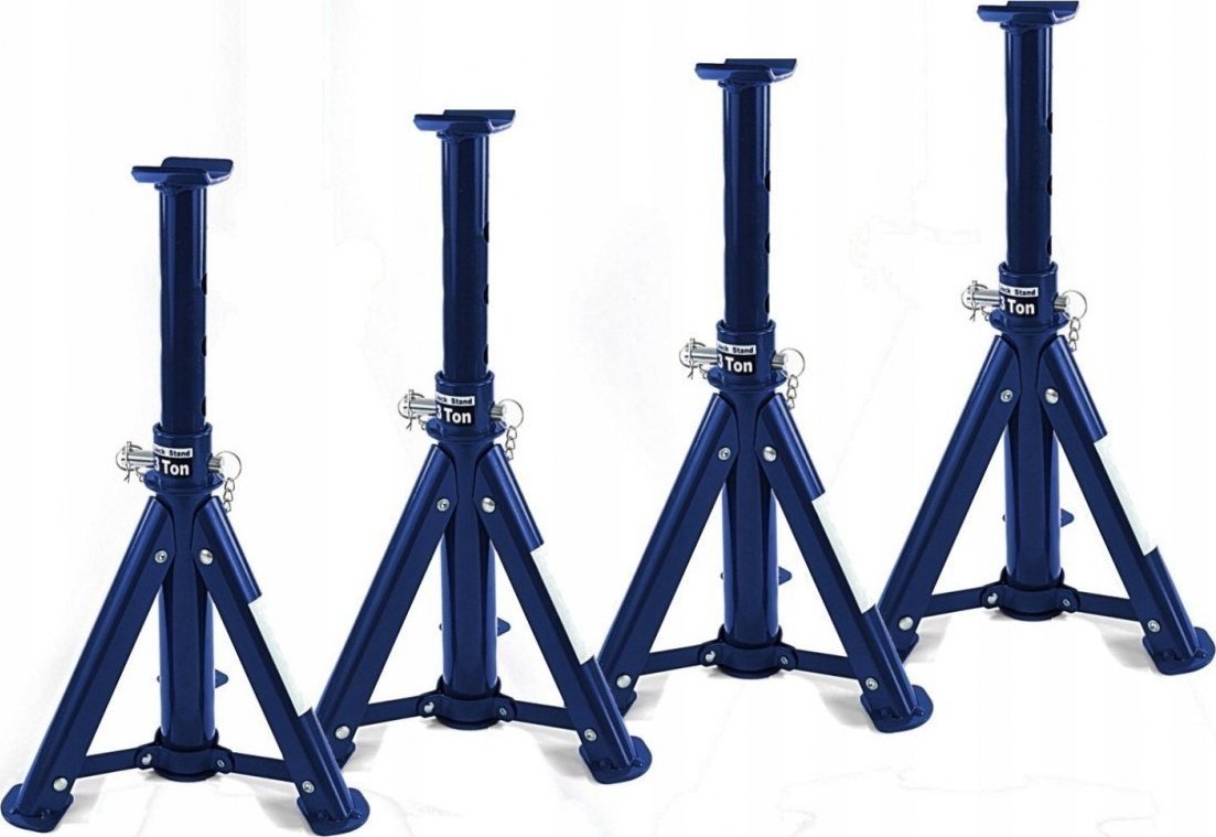 Bituxx Podstawki kobyłki podpory do auta Komplet 4 szt 3T Wytrzymałe stalowe