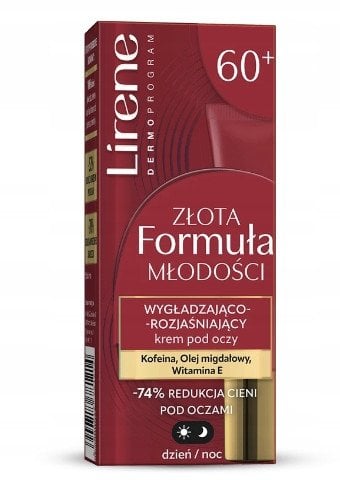 LIRENE_Złota Formuła Młodości wygładzająco-rozjaśniający krem pod oczy 15ml