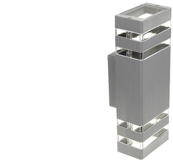 Oprawa elewacyjna Santa 2x GU10 szara RAL7040