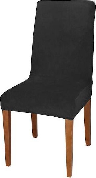 Springos Pokrowiec, pokrycie na krzesło uniwersalny welurowe, czarne UNIWERSALNY
